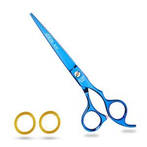NIXCER PROFESSIONAL SERIES RAZOR EDGE KEY SCREW HAIR CUTTING SCISSORS 6.5" BLUE